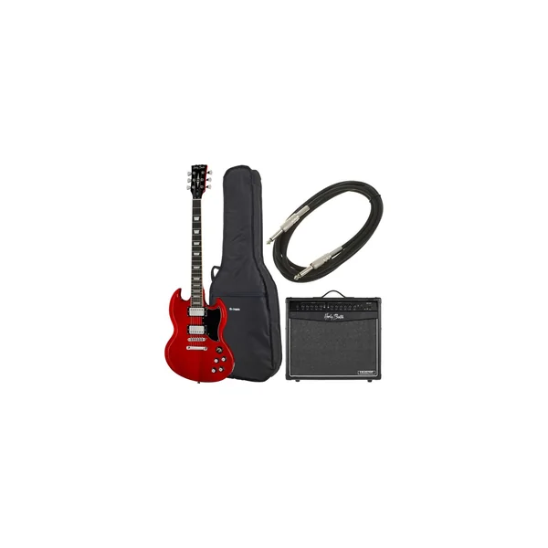 Harley Benton DC-580 CH Vintage Serie Bundle