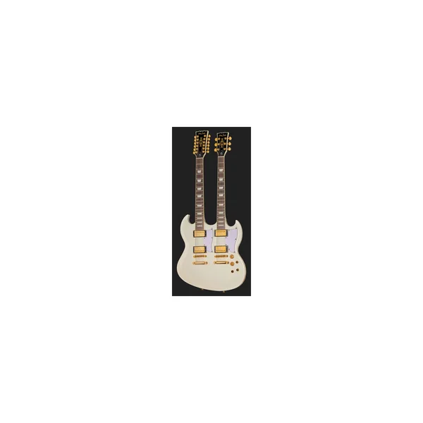 Harley Benton DC-Custom II 612 White