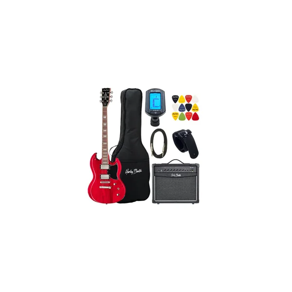 Harley Benton DC-Custom II Cherry Set