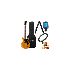 Harley Benton DC-Junior FAT TV Yellow Bundle