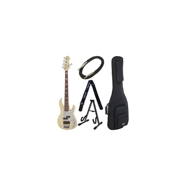 Harley Benton Enhanced MP-5EB Creme Bundle