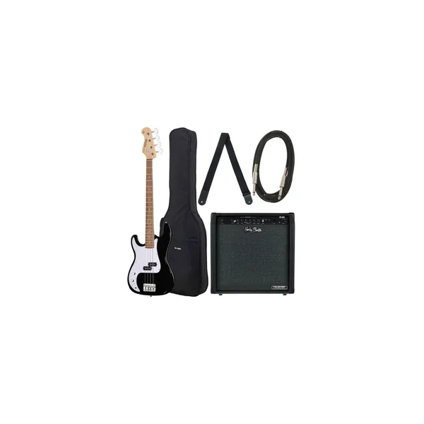 Harley Benton HBP120BK LH Bundle 3