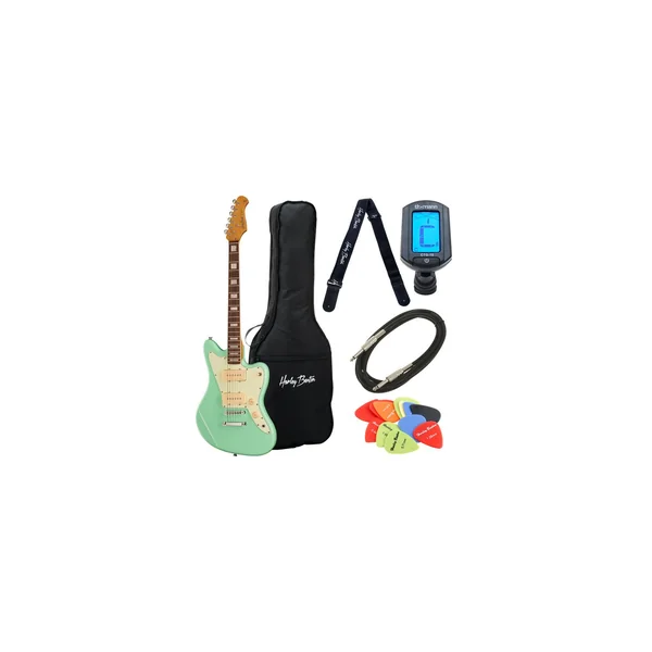 Harley Benton JA-60CC Seafoam Green Bundle