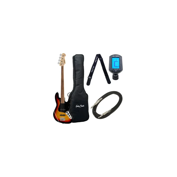 Harley Benton JB-75FL SB Vintage Seri Bundle