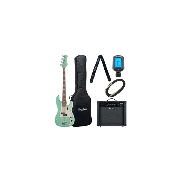 Harley Benton MV-4P Seafoam Green Set