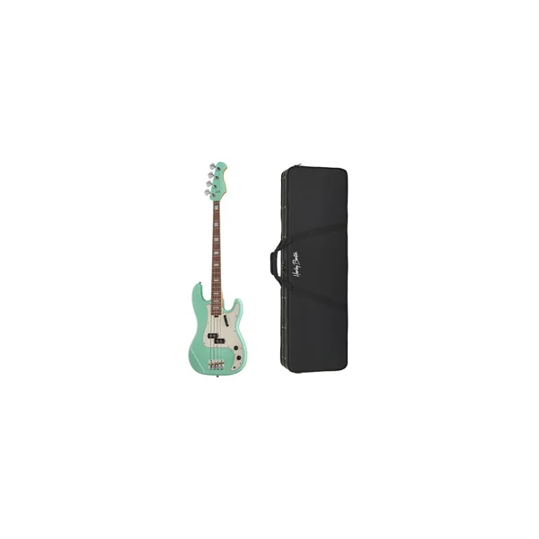 Harley Benton MV-4P Seafoam Green w/Case