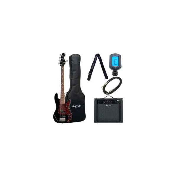 Harley Benton MV-5PJ Black Set