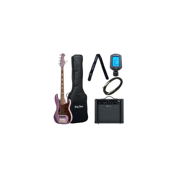 Harley Benton MV-5PJ Burgundy Mist Set