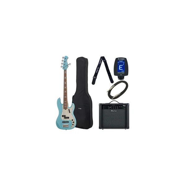 Harley Benton MV-5PJ Daphne Blue Set