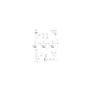 Harley Benton Parts Locking Tuners 6L CR
