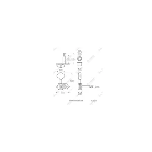 Harley Benton Parts Machine Head Open 3/3