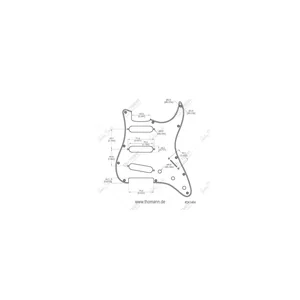 Harley Benton Parts Pickguards SSS WP