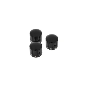 Harley Benton Parts Slotted Knob Set Ebony
