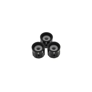 Harley Benton Parts Slotted Knob Set Ebony