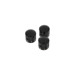 Harley Benton Parts Slotted Knob Set Ebony
