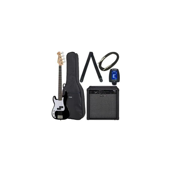 Harley Benton PB-Shorty LH BK Std. Set 2