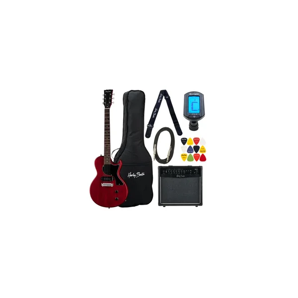 Harley Benton SC-Junior Faded Cherry Set