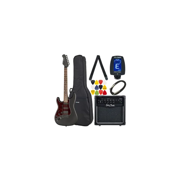 Harley Benton ST-20HSS LH SBK Bundle