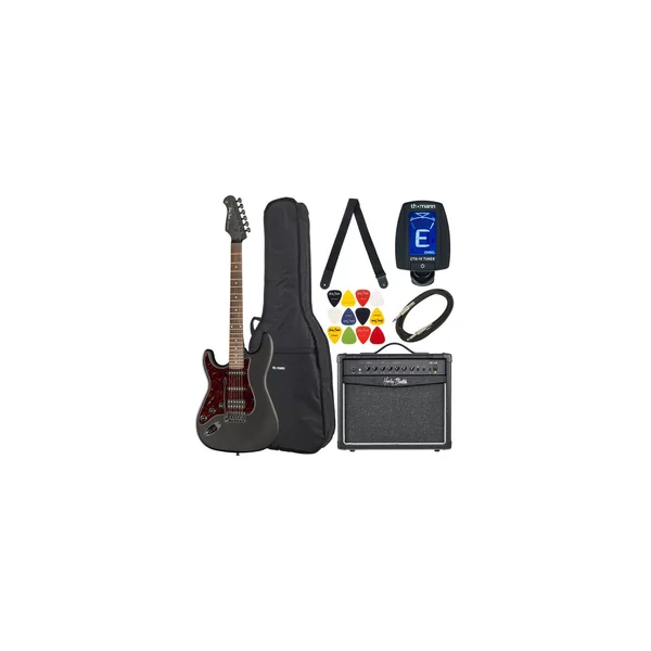 Harley Benton ST-20HSS LH SBK Bundle