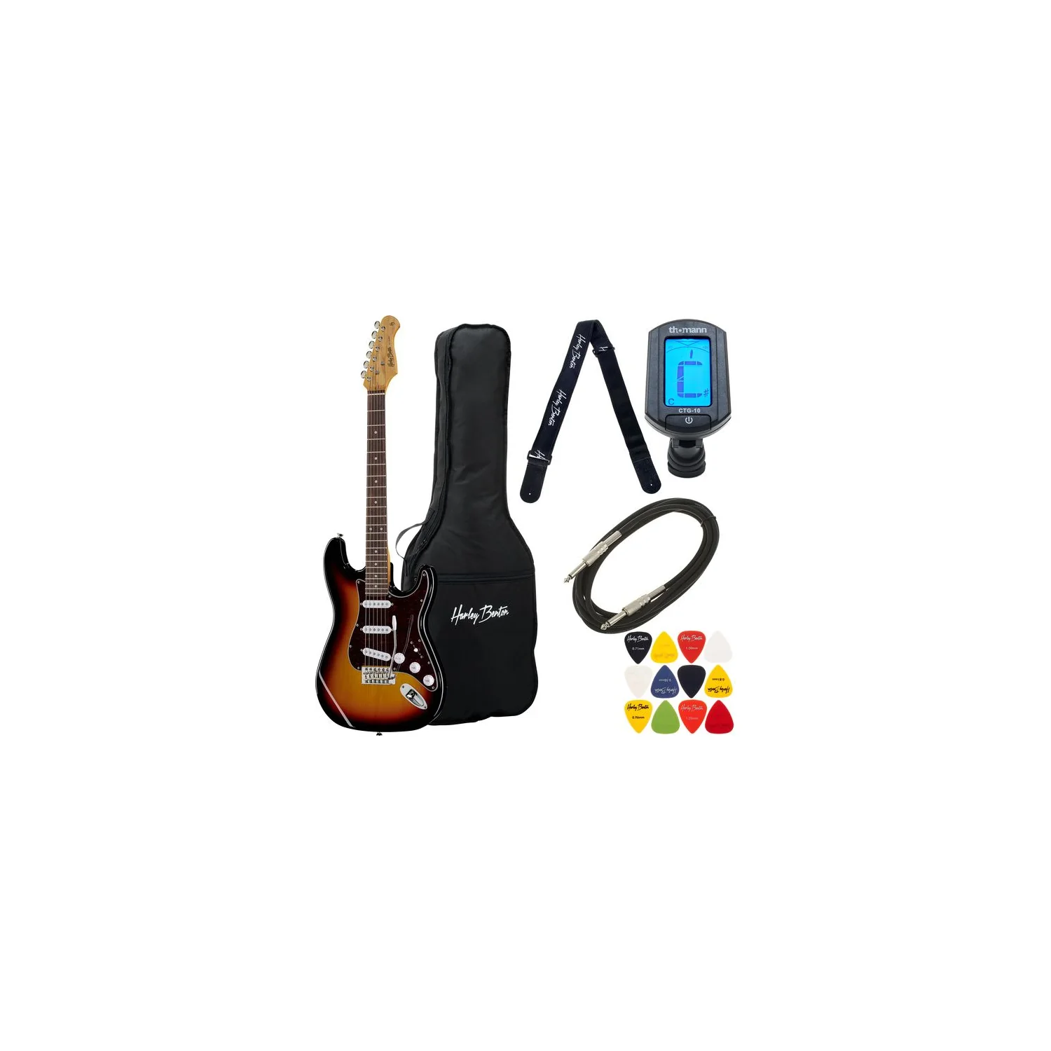 Harley Benton ST-62 SB Vintage Series Bundle