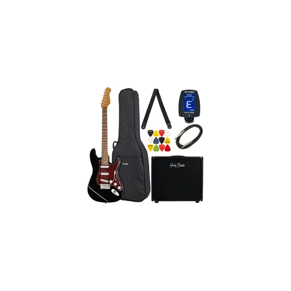 Harley Benton ST-62BK Hot DNAFX AmP20 Set