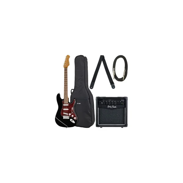Harley Benton ST-62BK Hot Rod Bundle 1