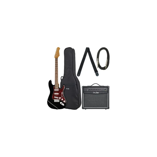 Harley Benton ST-62BK Hot Rod Bundle 2