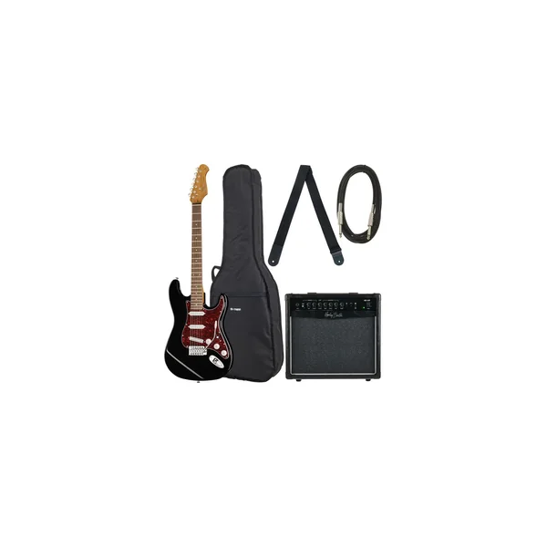 Harley Benton ST-62BK Hot Rod Bundle 3