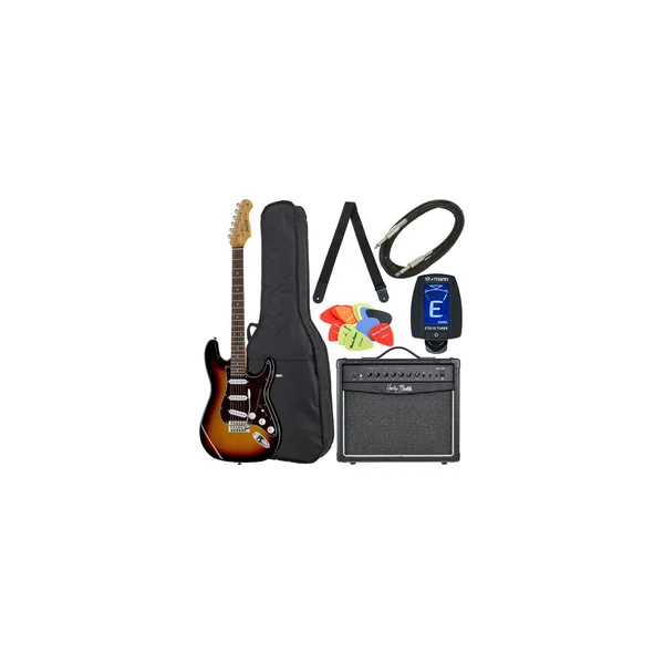 Harley Benton ST-62SB Vintage Bundle 1