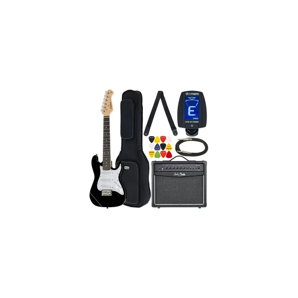 Harley Benton ST-Junior BK Standard Bundle 1