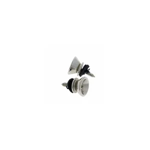 Harley Benton Strap Knob Set Chrome
