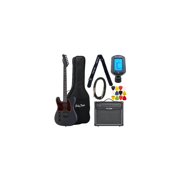 Harley Benton TE-20HH LH SBK Bundle