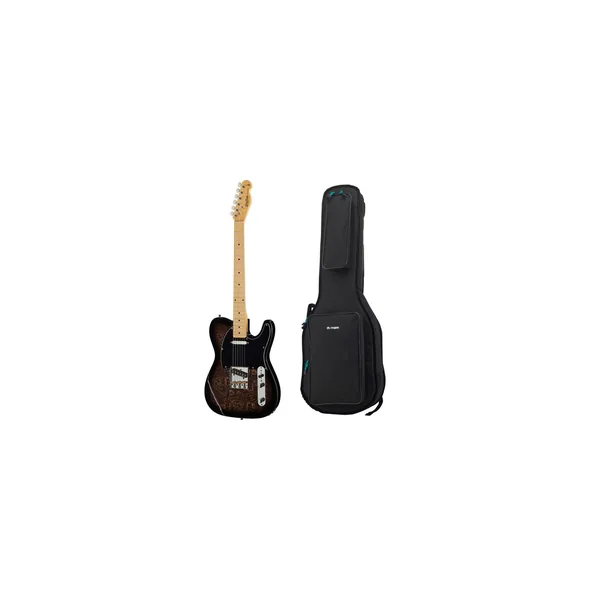 Harley Benton TE-70 Black Paisley w/Bag