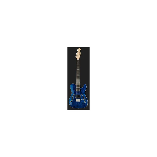 Harley Benton TE-90QM HH Trans Blue w/Bag