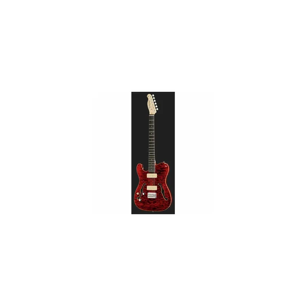 Harley Benton TE-90QM LH Trans Red