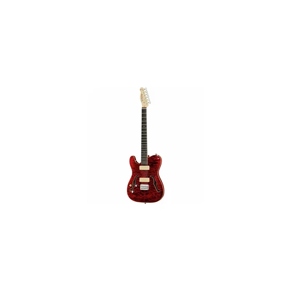 Harley Benton TE-90QM LH Trans Red