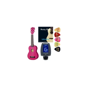 Harley Benton UK-12 Stain Ash Purple Bundle