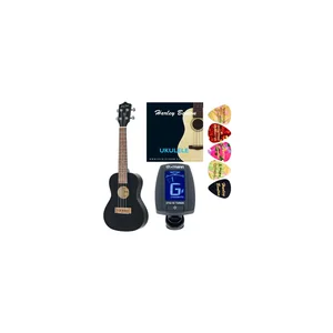 Harley Benton UK-12C Black Bundle
