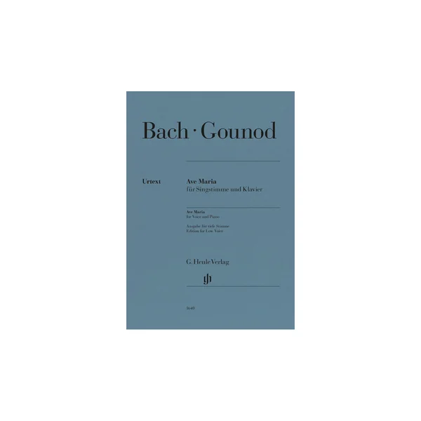 Henle Verlag Bach/Gounod Ave Maria tief