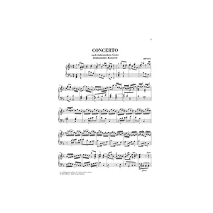 Henle Verlag Bach Italienisches Konzert