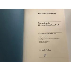 Henle Verlag Bach Notenbüchlein