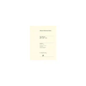 Henle Verlag Bach Vier Duette BWV 802-805