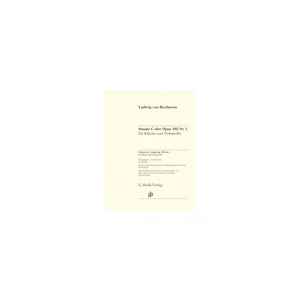 Henle Verlag Beethoven Cellosonate Op.102/1