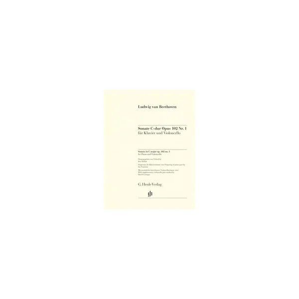 Henle Verlag Beethoven Cellosonate Op.102/1