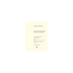 Henle Verlag Beethoven Cellosonate op.102/2