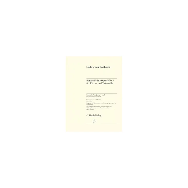 Henle Verlag Beethoven Cellosonate op.5/1