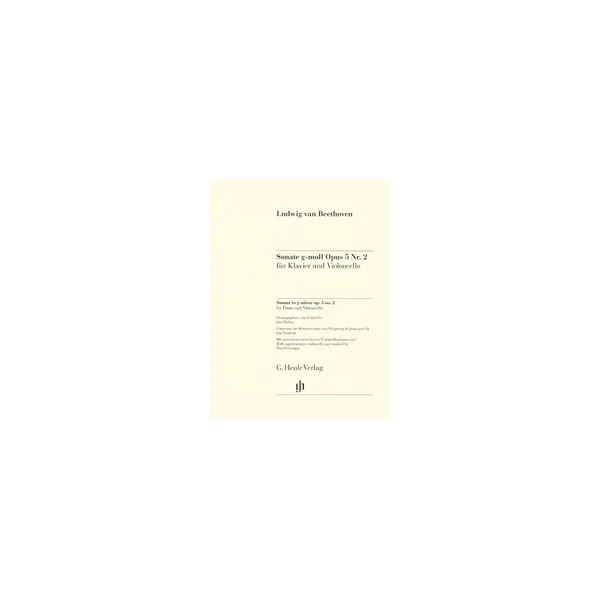 Henle Verlag Beethoven Cellosonate op.5/2