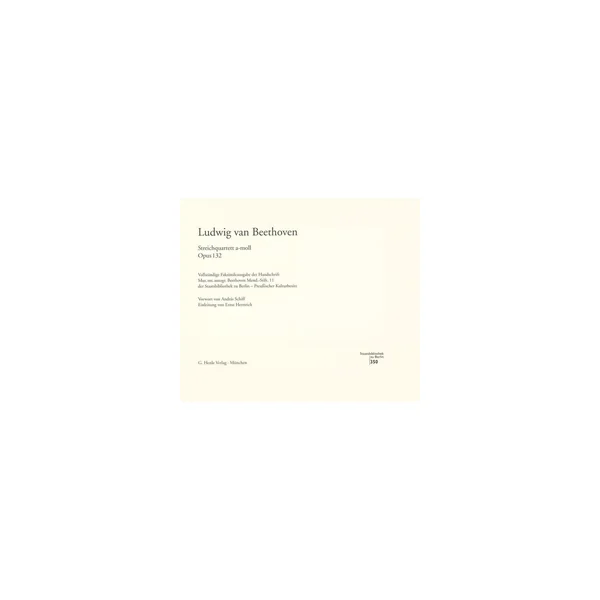 Henle Verlag Beethoven Streichquartett