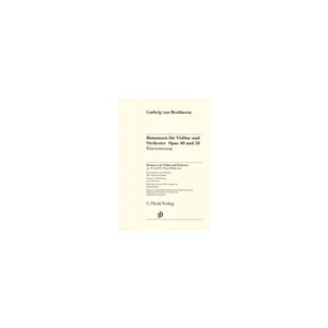 Henle Verlag Beethoven Violinromanzen