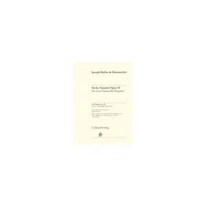 Henle Verlag Boismortier Sonaten 2 Celli